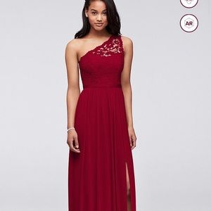 David's Bridal Wine Size 8 Dress